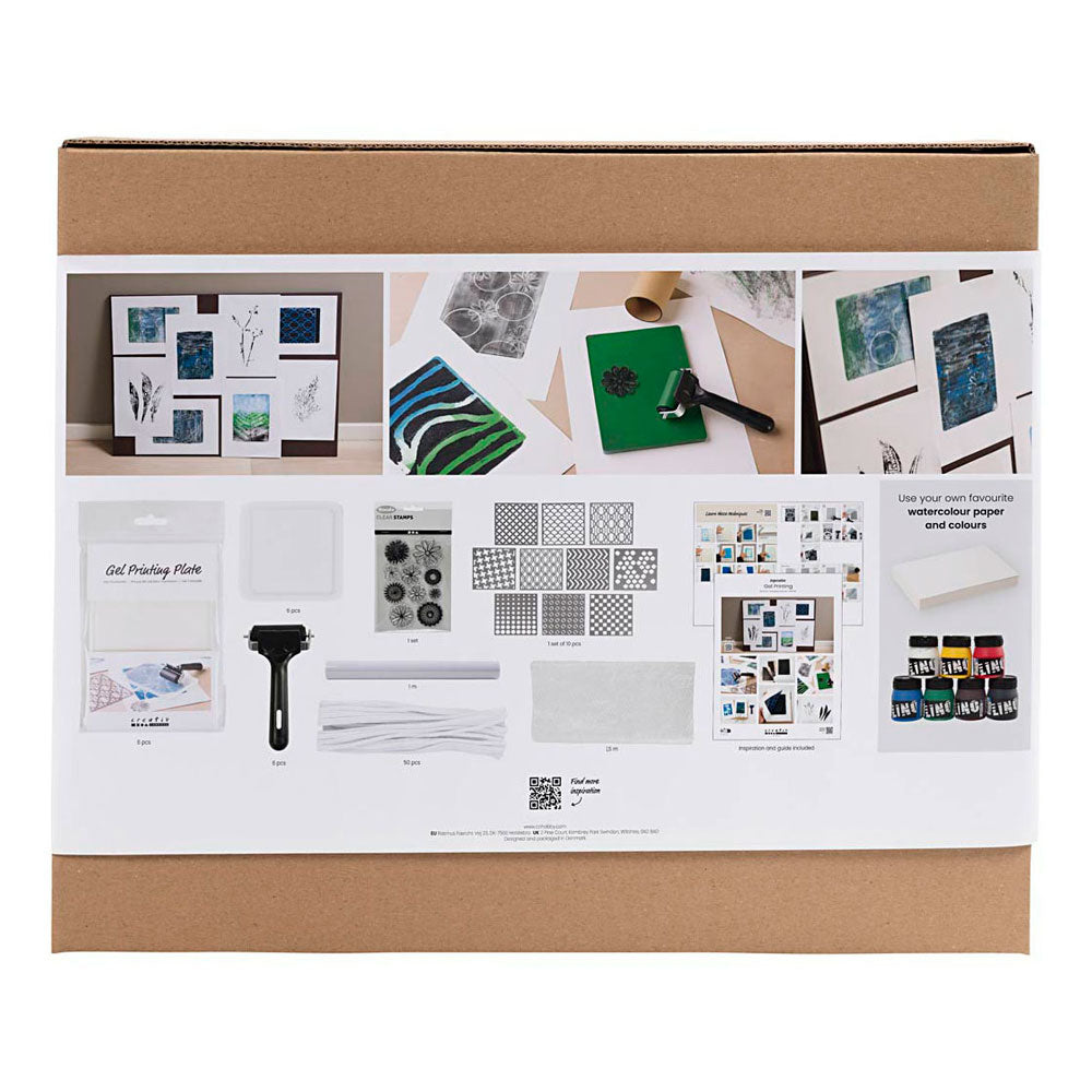 Creativ company group set d'impression sur gel, 1 boîte
