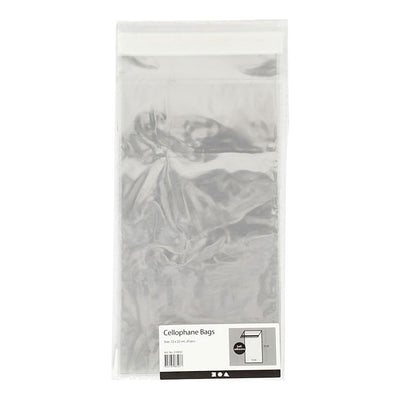 Sacs cellophane Creativ company, h: 22 cm, l: 12 cm, épaisseur 25 my, 20 pièces 1 boîte