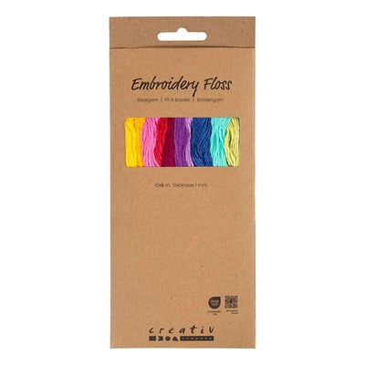 Fil à broder Creativ company, épaisseur 1 mm, coloré, 10x8 m 1 boîte
