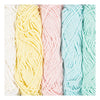 Fil de coton Creativ company, taille 8 4, l: 5x50 m, couleurs pastel, 5x20 g 1 boîte