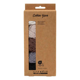 Fil de coton Creativ company, taille 8 4, l: 5x50 m, couleurs naturelles, 5x20 g 1 boîte - afbeelding 2