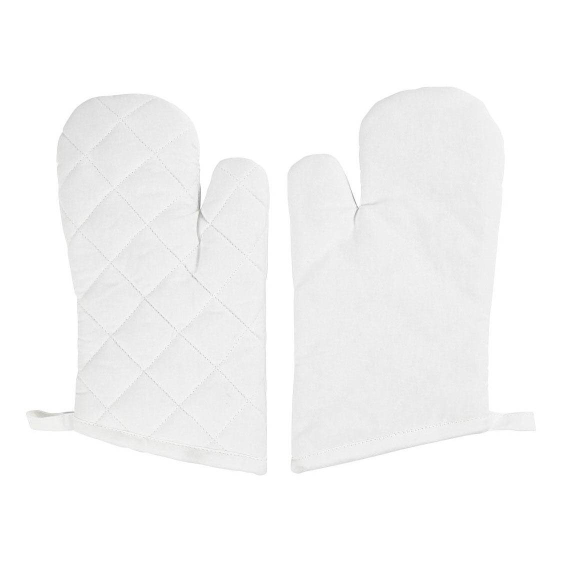 Gant de cuisine Creativ company, taille 18x28 cm, 145 gr, blanc, 2 pièces 1 boîte