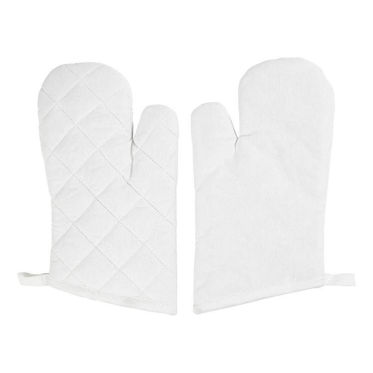 Gant de cuisine Creativ company, taille 18x28 cm, 145 gr, blanc, 2 pièces 1 boîte