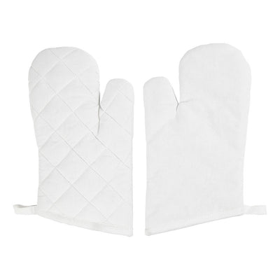 Gant de cuisine Creativ company, taille 18x28 cm, 145 gr, blanc, 2 pièces 1 boîte