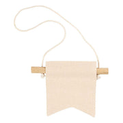 Creativ company petite bannière murale, forme queue d'aronde, h : 12 cm, l : 10,5, 300 g, naturel clair, 2 pièces 1 boîte - afbeelding 3
