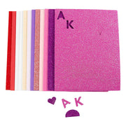 Feuilles de mousse Creativ company, format 14x25 cm, épaisseur 2 mm, harmonie rose violet, 12 feuilles 1 boîte - afbeelding 1