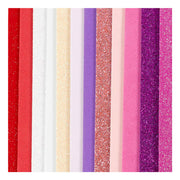 Feuilles de mousse Creativ company, format 14x25 cm, épaisseur 2 mm, harmonie rose violet, 12 feuilles 1 boîte - afbeelding 3