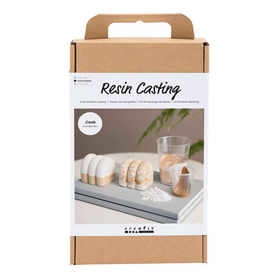 Creativ company hobby set résine coulée, figurine, beige, blanc cassé, 1 boîte