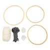Creativ company hobby set macramé, mobile, gris, blanc cassé, 1 boîte