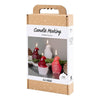 Creativ company hobby set fabrication de bougies, Père Noël, mat transparent, rouge, 1 boîte