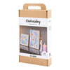 Creativ company hobby set broderie, images, couleurs pastel, 1 boîte