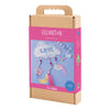 Creativ company hobby set décoration, nuage, lune, étoile, couleurs pailletées, couleurs pastel, 1 boîte