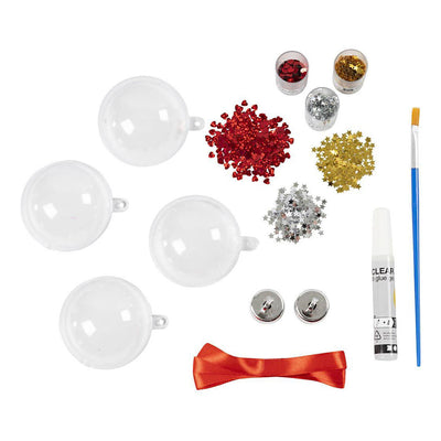 Creativ company mini hobby set Boules de Noël, paillettes, 1 boîte