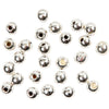Creativ company perles d'extrémité pour fil mémoire, d 3 mm, diamètre de trou 1 mm, argenté, 20 pièces 1 boîte