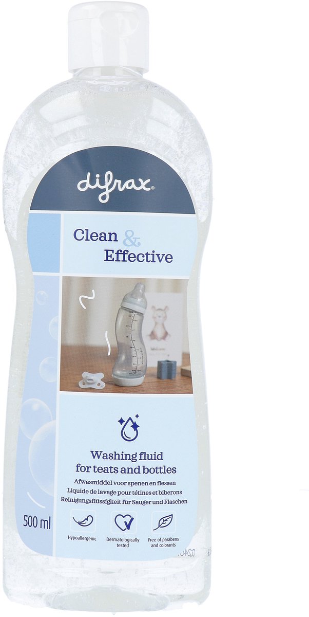 Difrax liquide vaisselle neutre pour biberons et tétines - 500 ml