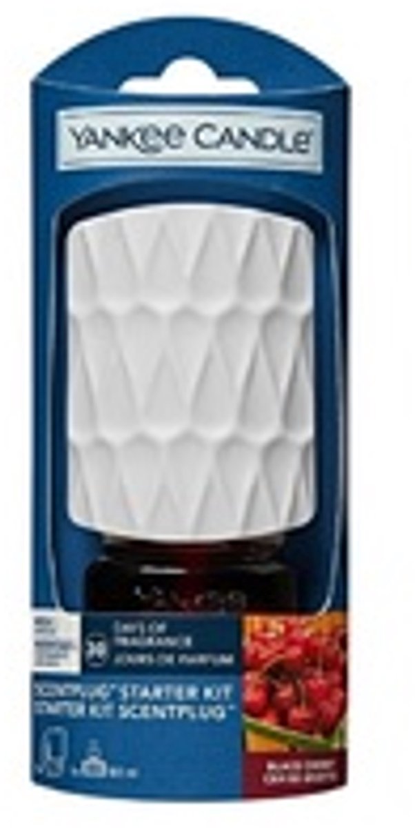 Bougie Yankee - cerise noire - kit de démarrage diffuseur électrique