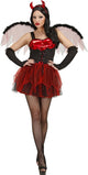 Vegaoo Costume d'Halloween sexy diable rouge pour femme - Déguisement - Medium
