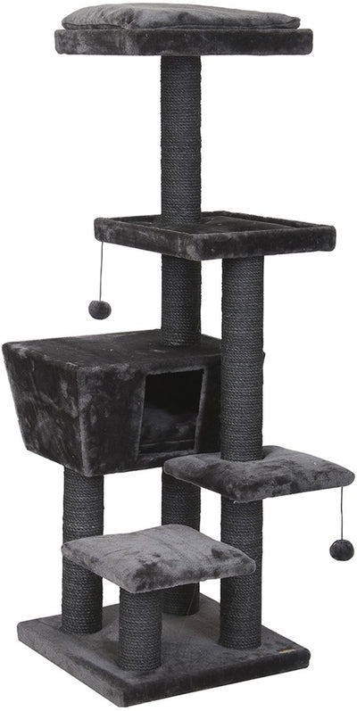 Arbre à chat Ebi Trend North Dakota - Arbre à chat - Gris - 48 x 48 x 141 cm