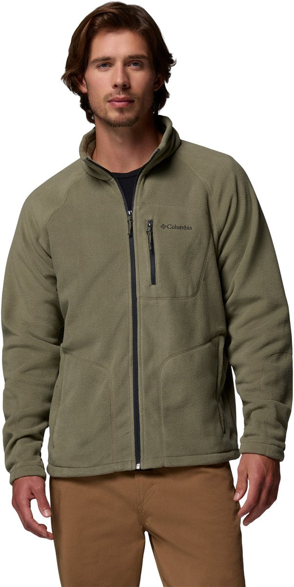 Columbia fast trek ii gilet hommes avec fermeture éclair - gilet polaire homme - gilet d'extérieur - vert foncé - taille m