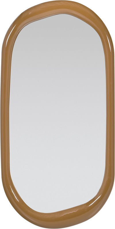 Woood norea miroir pleine longueur 120 cm - bois - jaune miel brillant - 180x80x5
