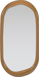 Woood norea miroir pleine longueur 120 cm - bois - jaune miel brillant - 180x80x5