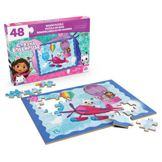 Spinmaster Gabby's Dollhouse Puzzle en bois 48 pièces | 2 pièces
