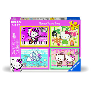Puzzle Hello Kitty 4 en 1 100 pièces