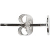 Creativ company boucles d'oreilles clous, L : 13 mm, plaqué argent, 100 pièces, 1 boîte