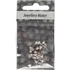 Creativ company boucles d'oreilles clous, l : 13 mm, d 3,8 mm, diamètre du trou 0,8 mm, plaqué argent, 10 pièces 1 boîte