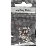 Creativ company boucles d'oreilles clous, l : 13 mm, d 3,8 mm, diamètre du trou 0,8 mm, plaqué argent, 10 pièces 1 boîte - afbeelding 2