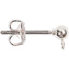 Creativ company boucles d'oreilles clous, L : 13 mm, plaqué argent, 100 pièces, 1 boîte