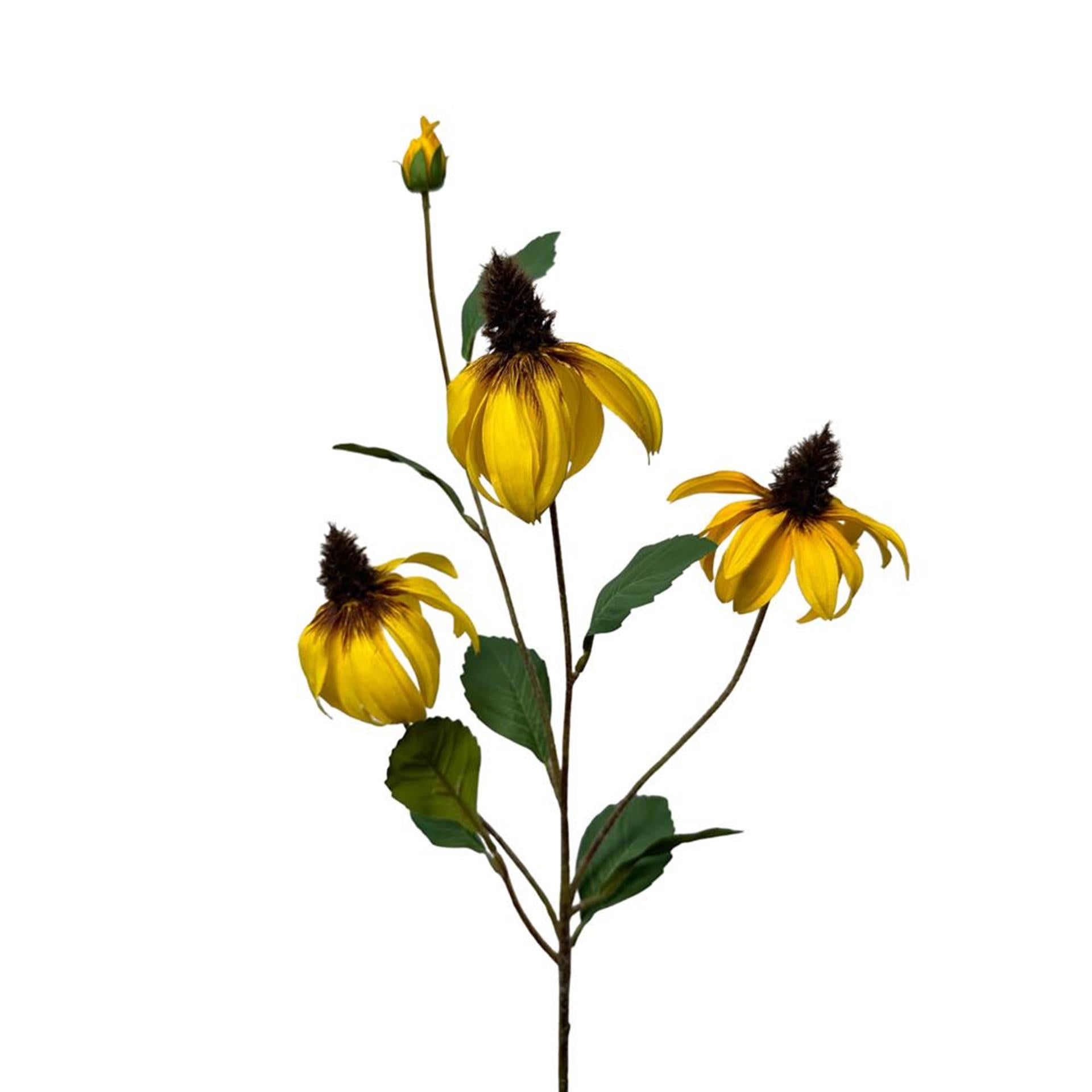Roberts collection fleur artificielle rudbeckia spray 83cm jaune