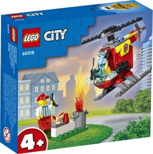 LEGO CITY 60318 Hélicoptère de pompiers et vendeur de hot-dog