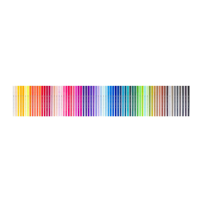 Bruynzeel Creatives Fineliner Brushpen Set 72 Couleurs