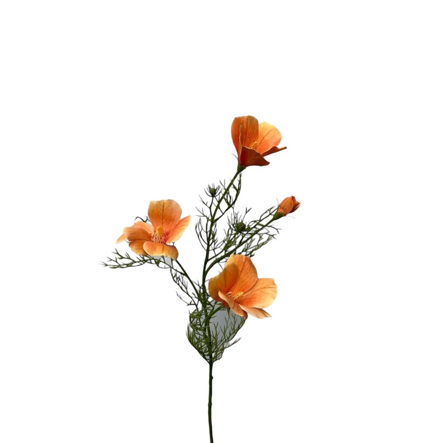 Roberts collection fleur artificielle hibiscus spray 68cm orange