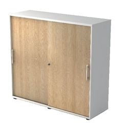 Bach armoire à portes coulissantes Hammerer 1753s re mélamine 120x40x110cm blanc