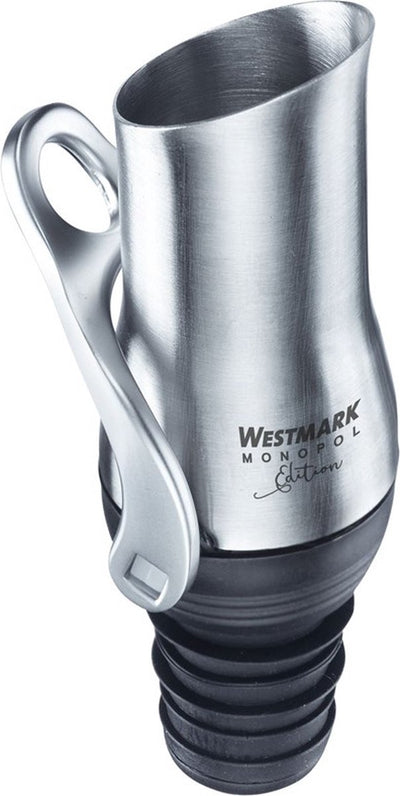 Bec verseur Westmark avec mécanisme de fermeture, édition monopol, acier inoxydable silicone, luca, argent noir, 61863360