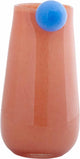 Present time Vase bolita moyen - orange - ø15cm - verre - scandinave - vase à fleurs - décoration de la maison - vase décoratif pour salon ou chambre