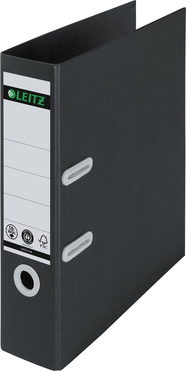 Dossier de recyclage Leitz, dos de 8 cm, noir 10 pièces