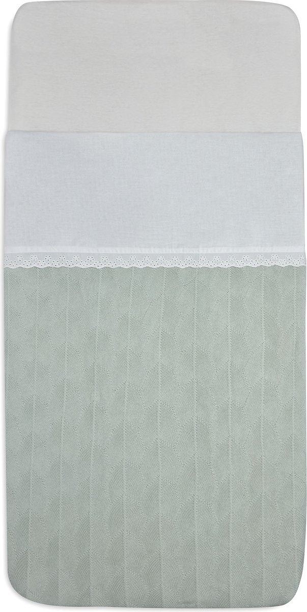 Jollein drap bébé berceau 75x100cm dentelle ivoire