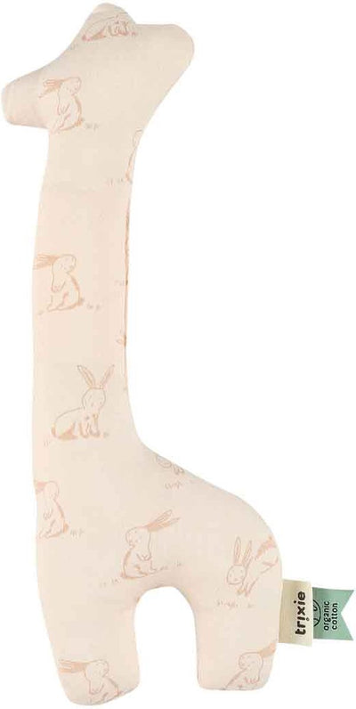Hochet Trixie | girafe - lapin rose