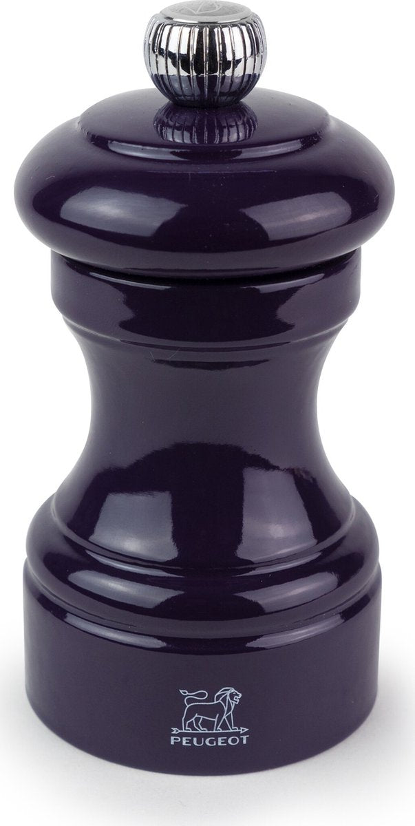 Moulin à sel bistro Peugeot 10 cm - aubergine - bois PEFC