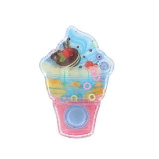 Crème glacée de jeu d'eau assorti