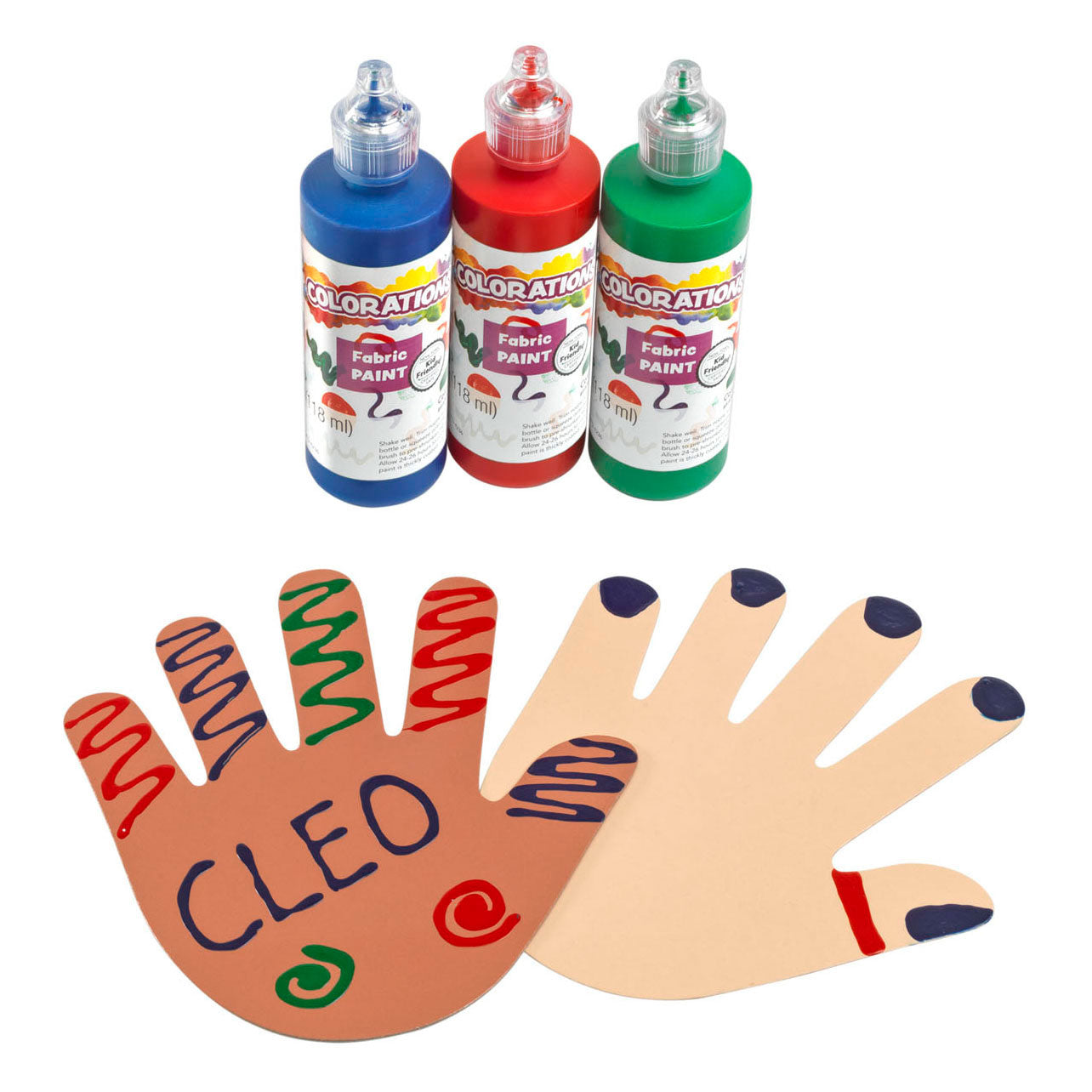 Colorations - couleurs comme mes mains, lot de 24 (4 couleurs)