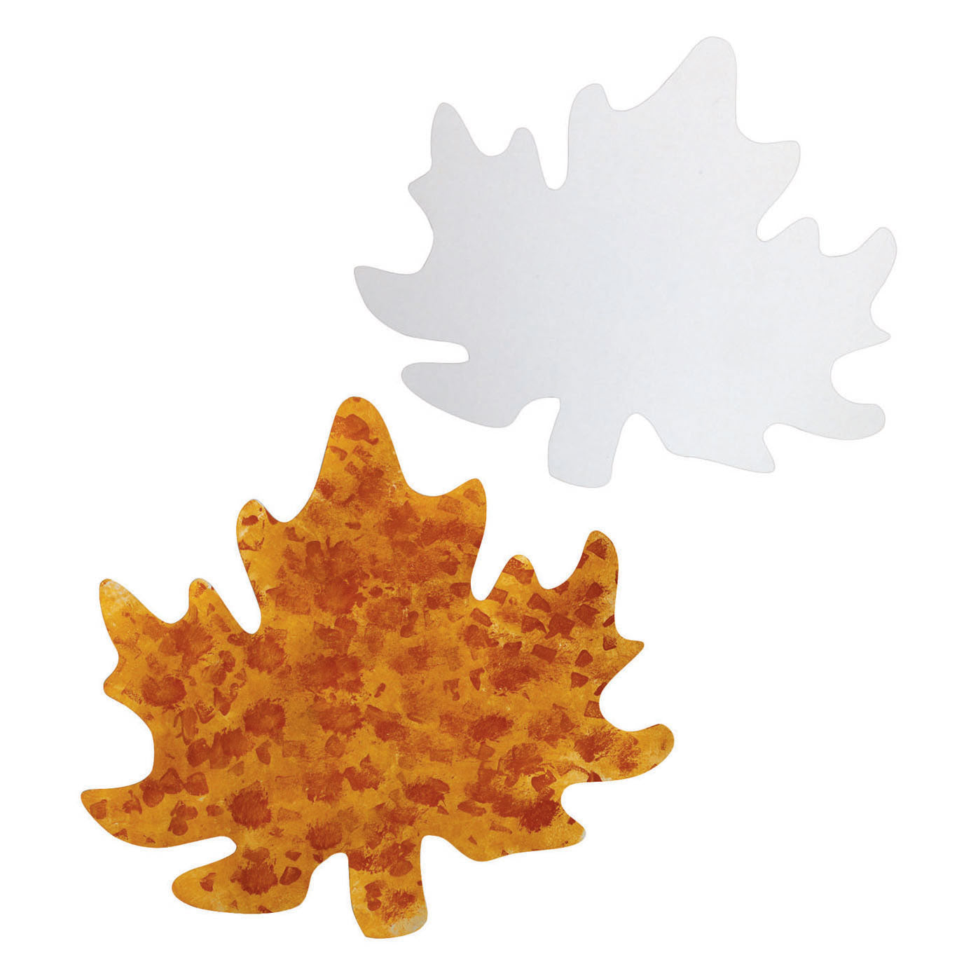 Colorations - feuilles artisanales géantes en carton, 24 pièces