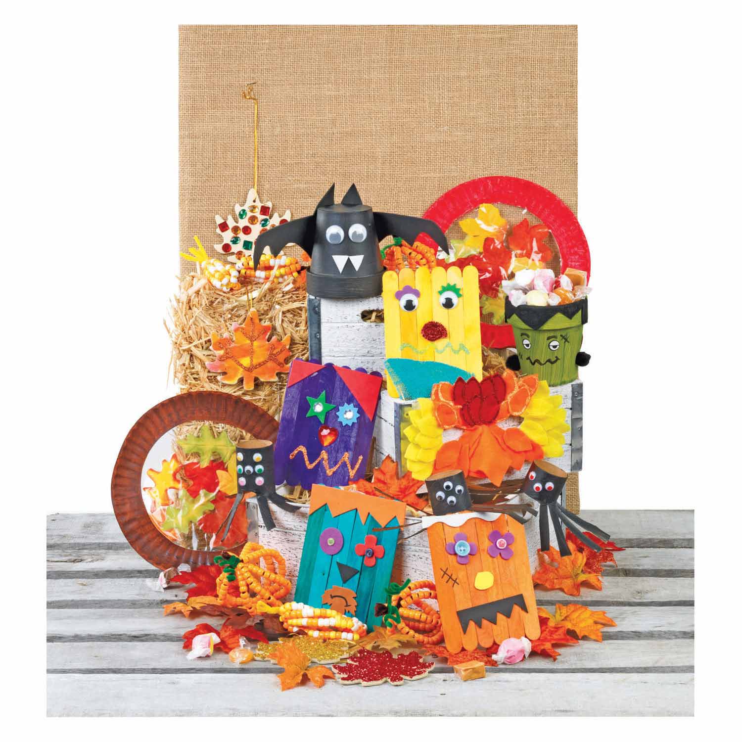 Colorations - Décorez votre propre pot de fleur Papier -Moche, ensemble de 10