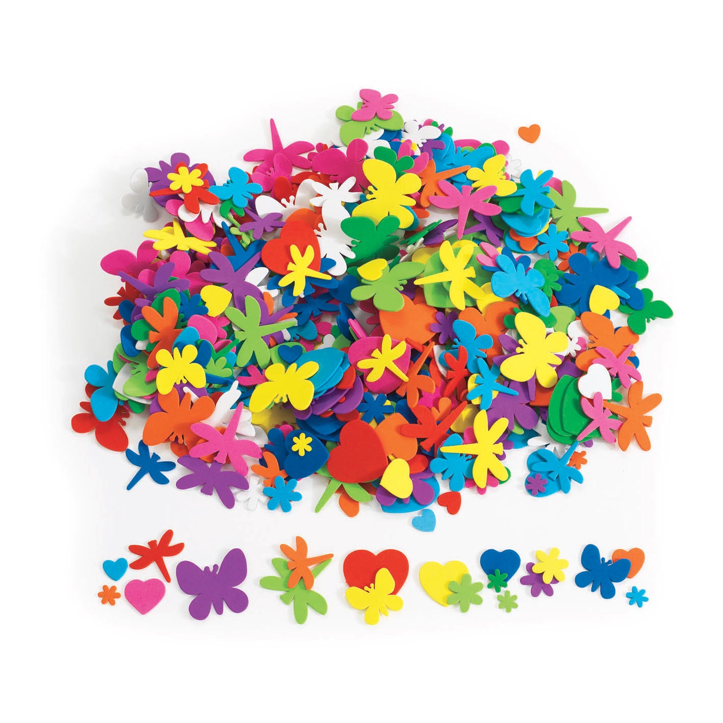 Colorations - Les fleurs, le cœur et les insectes forment de la mousse, 500e.