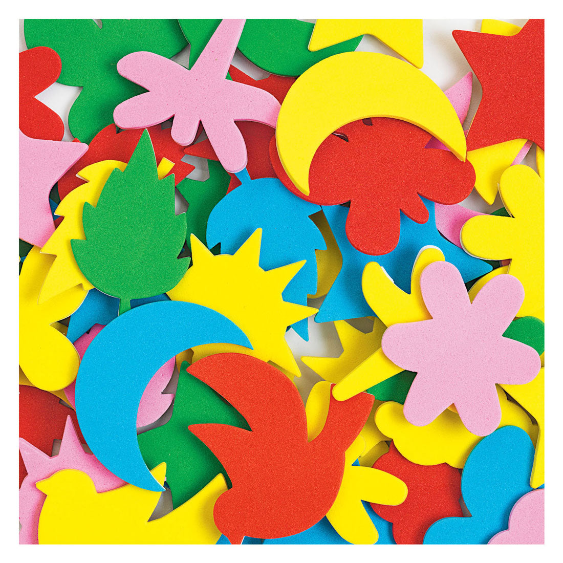 Colorations - formes en mousse autocollantes, 54 pcs.