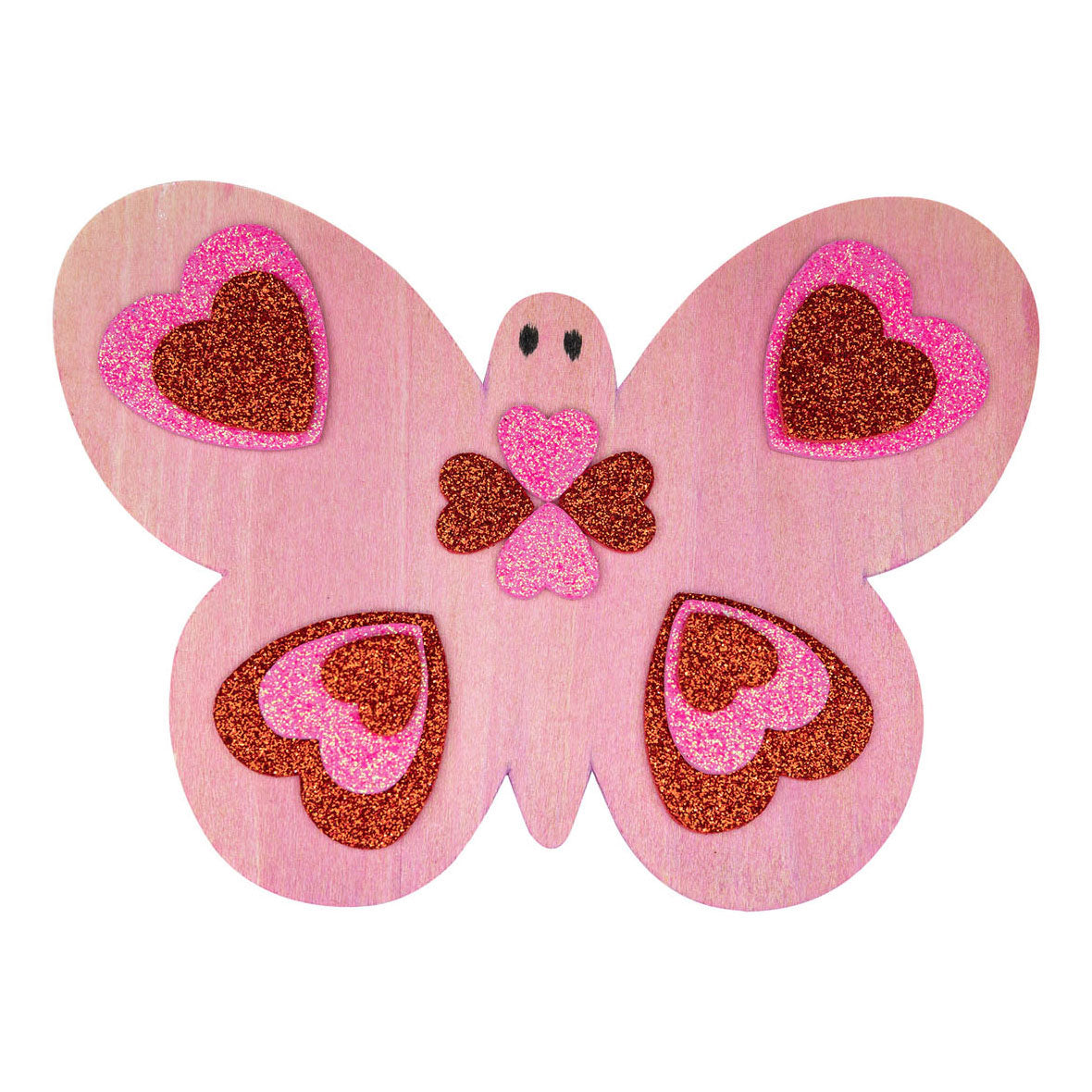 Colorations - Foamstickers Glitter Hartjes, 100e.