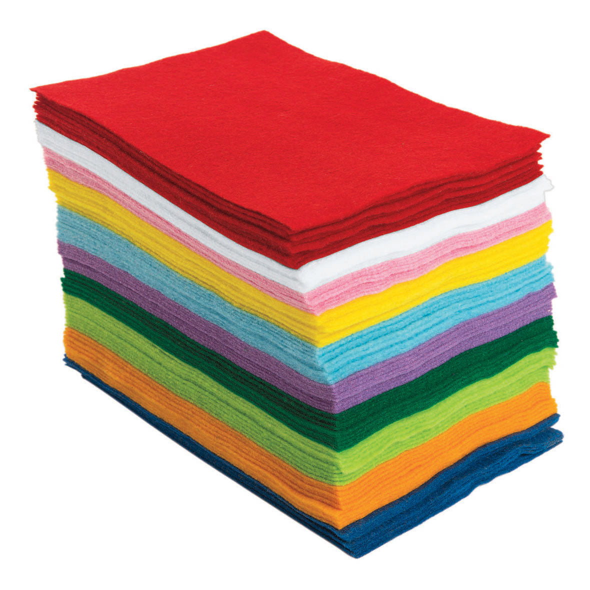 Colorations - feuilles de feutre faciles, ensemble de 100 (10 couleurs)